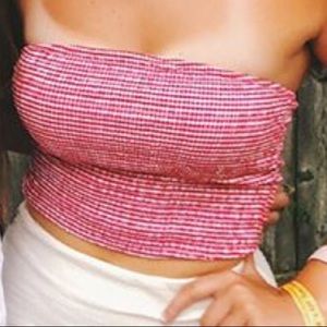 Gingham Tube Top